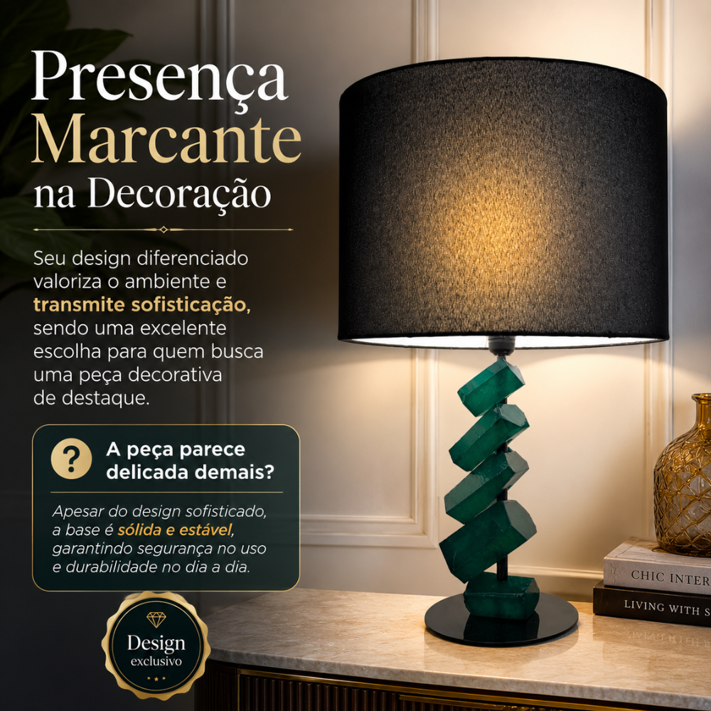 Abajur com Base Esmeralda — foto 4
