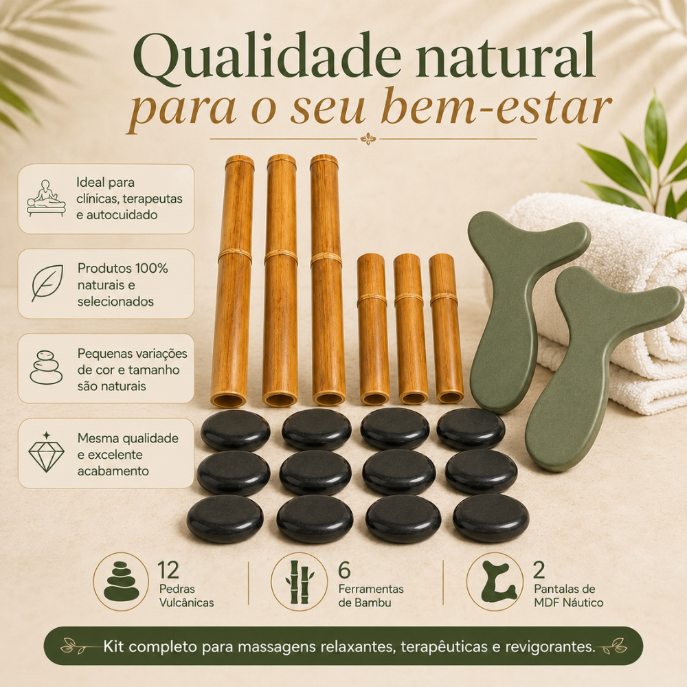 Kit 12 Pedras, Bambus e Pantalas — foto 3