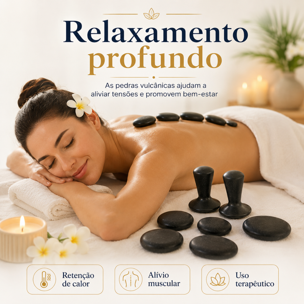 Kit 6 Pedras e 2 Cogumelos Massageadores — foto 3