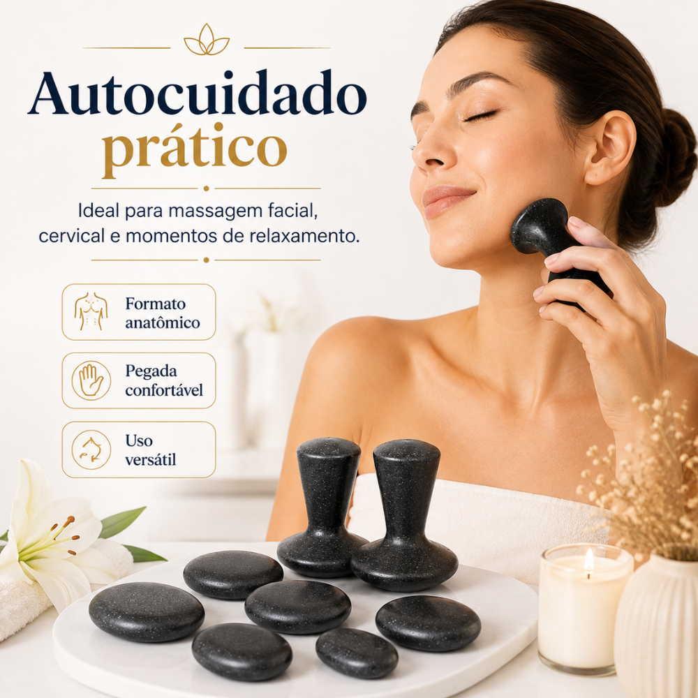 Kit 6 Pedras e 2 Cogumelos Massageadores — foto 5