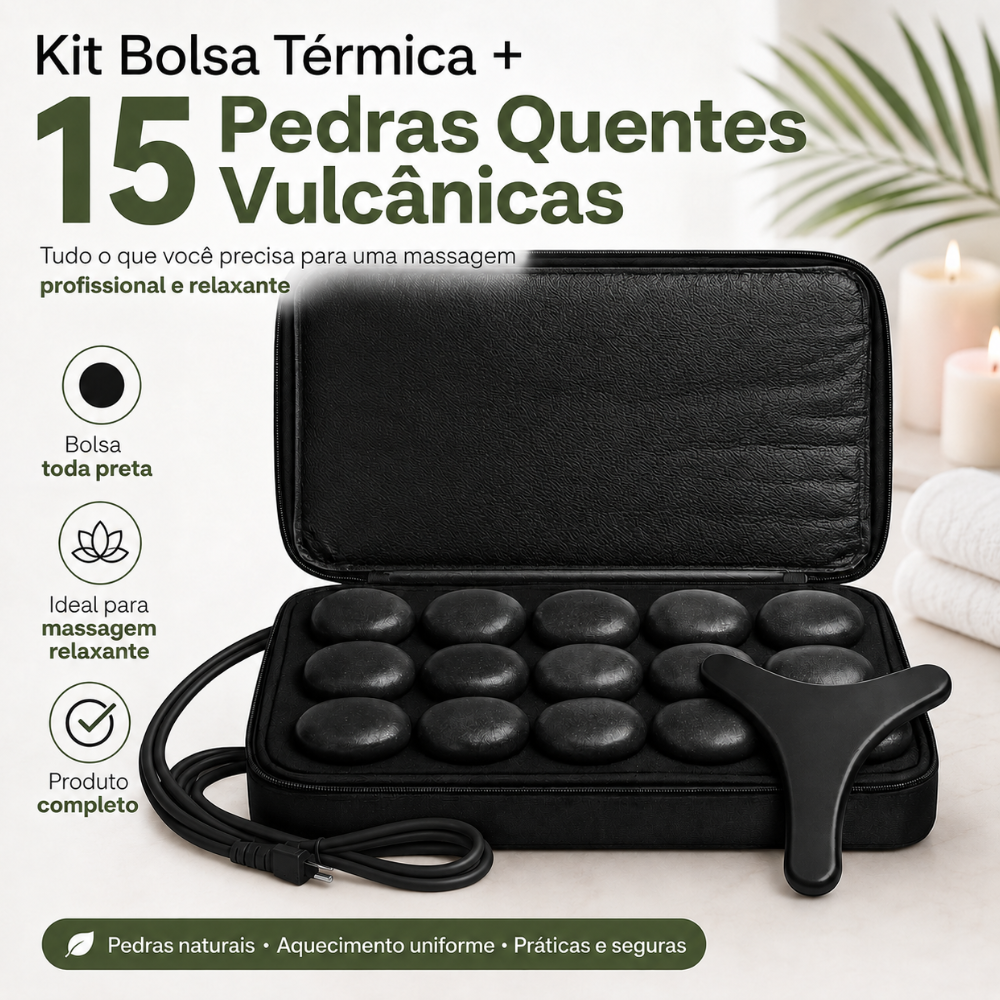 Kit Bolsa Térmica com 15 Pedras