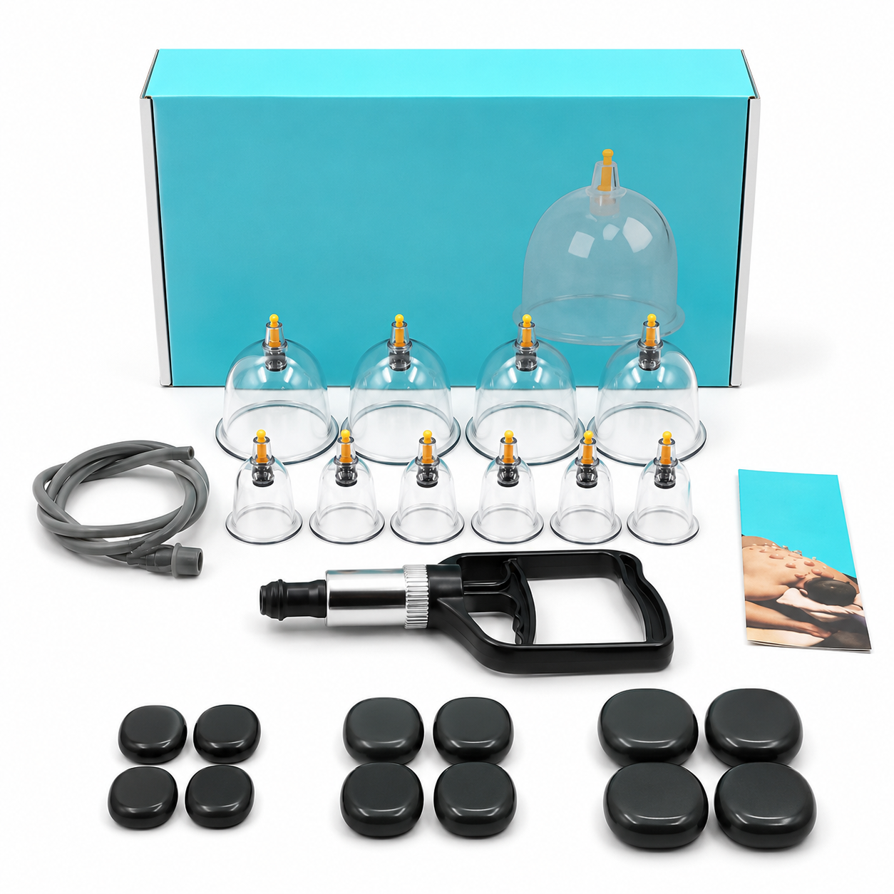 Kit Massoterapeuta com Ventosas e Pedras — foto 5