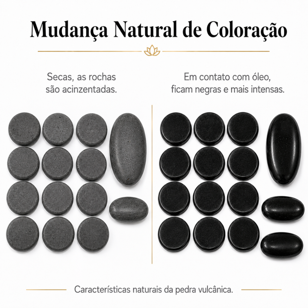 Kit Premium com 19 Pedras Vulcânicas — foto 5